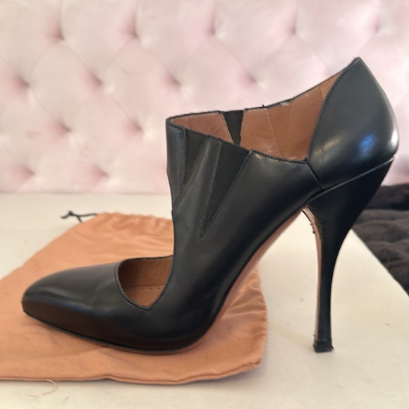 Alaia Paris Pumps Heels Black Leather 39 - Picture 6 of 12